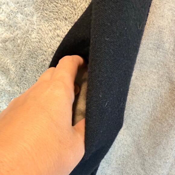 Zara Double Sided Cardi Coat Thick Longline Cardigan Sweater Black M Duster - Picture 4 of 10